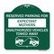 Signmission Reserved Parking for Expectant Mothers Unauthorized Vehicles Towed Away, A-DES-GW-1818-23105 A-DES-GW-1818-23105 - alternate 1